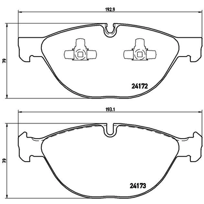 Plaquettes avant semi-métallique de qualité supérieur by BREMBO - P06058 pa7