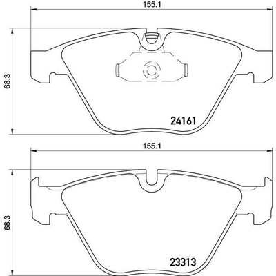 Front Premium Semi Metallic Pads by BREMBO - P06081 pa4