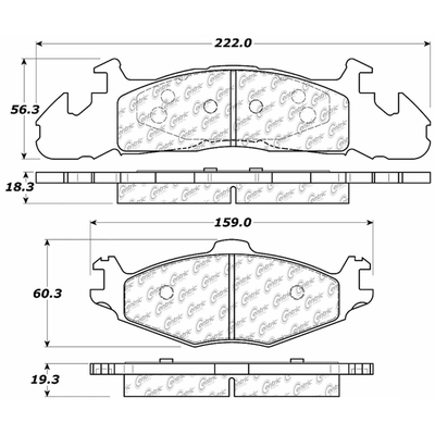 Front Premium Semi Metallic Pads by CENTRIC PARTS - 300.02590 pa3