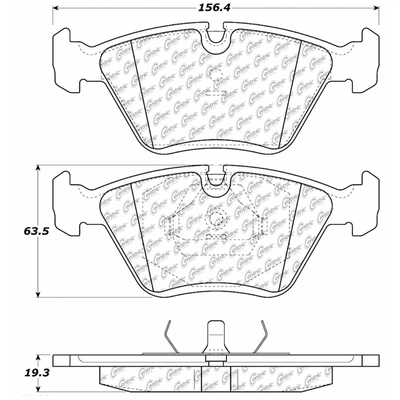 Front Premium Semi Metallic Pads by CENTRIC PARTS - 300.03940 pa5