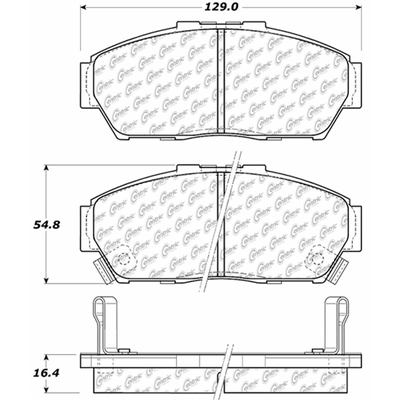 Front Premium Semi Metallic Pads by CENTRIC PARTS - 300.06170 pa2