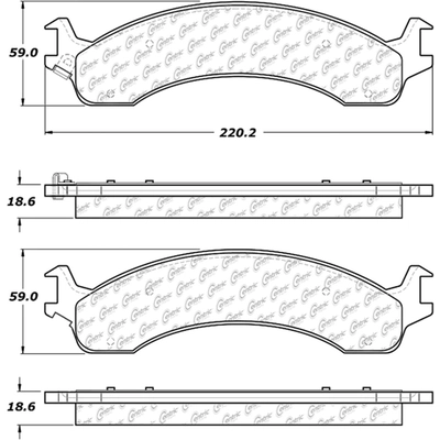 Front Premium Semi Metallic Pads by CENTRIC PARTS - 300.08210 pa2