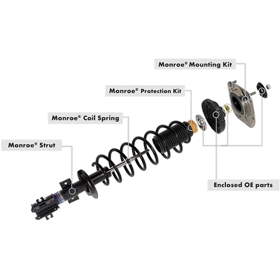 MONROE/EXPERT SERIES - 173116 - Front Complete Strut Assembly pa2