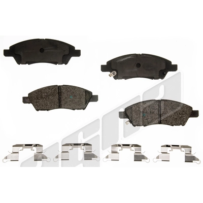 AGNA BRAKES - ALD1592M - Front Semi Metallic Pads pa1