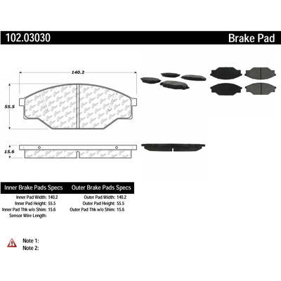 Front Semi Metallic Pads by CENTRIC PARTS - 102.03030 pa4