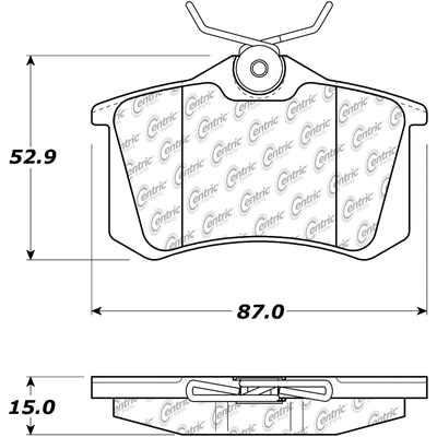 Front Semi Metallic Pads by CENTRIC PARTS - 102.03340 pa4