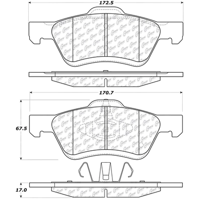 Front Semi Metallic Pads by CENTRIC PARTS - 102.10471 pa3