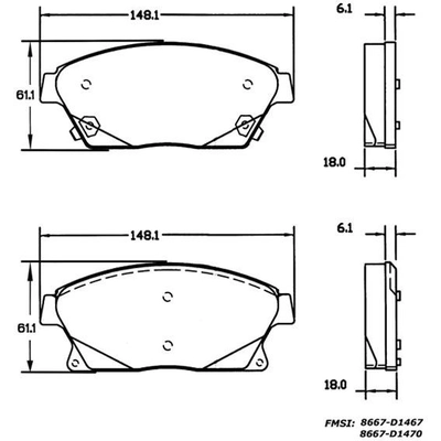 Plaquettes avant semi-métallique by CENTRIC PARTS - 102.14670 pa7