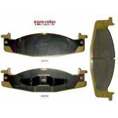 Front Semi Metallic Pads by EUROROTOR - F1D632H pa3