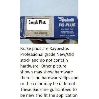 Front Semi Metallic Pads by RAYBESTOS - PGD758M pa5