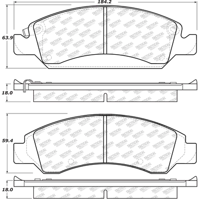 Front Severe Duty Pads by CENTRIC PARTS - 307.13630 pa4