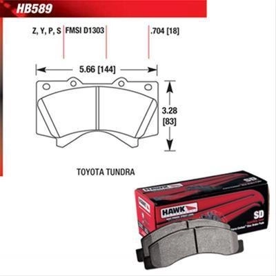 Front Severe Duty Pads by HAWK PERFORMANCE - HB589P.704 pa14