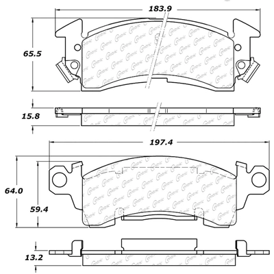 Front Severe Duty Semi Metallic Premium Pad by CENTRIC PARTS - 106.00520 pa4