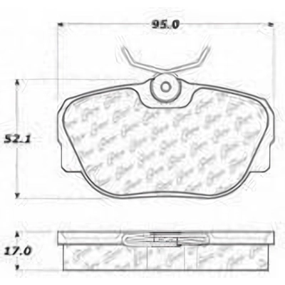 Front Severe Duty Semi Metallic Premium Pad by CENTRIC PARTS - 106.04930 pa1