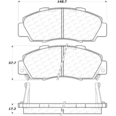 Front Severe Duty Semi Metallic Premium Pad by CENTRIC PARTS - 106.05030 pa8