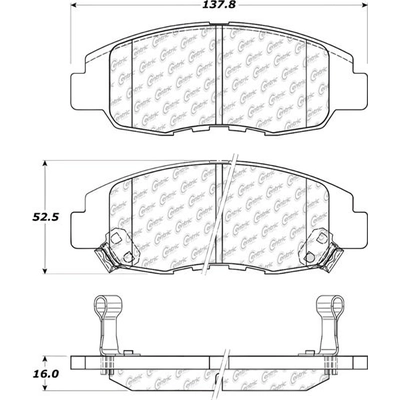 Front Severe Duty Semi Metallic Premium Pad by CENTRIC PARTS - 106.07640 pa1