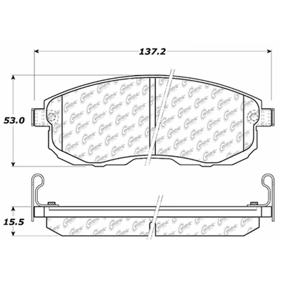 Front Severe Duty Semi Metallic Premium Pad by CENTRIC PARTS - 106.08151 pa1