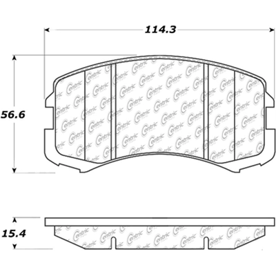 CENTRIC PARTS - 106.09040 - Front Disc Brake Pad Set pa2