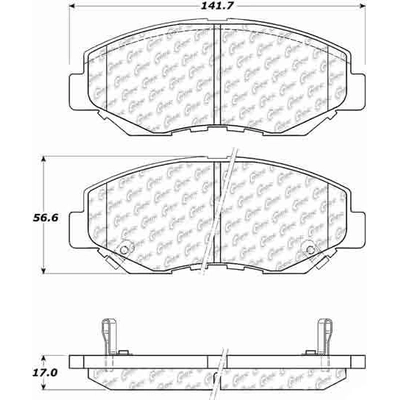 Front Severe Duty Semi Metallic Premium Pad by CENTRIC PARTS - 106.09142 pa6