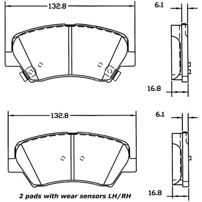 Front Severe Duty Semi Metallic Premium Pad by CENTRIC PARTS - 106.15430 pa3