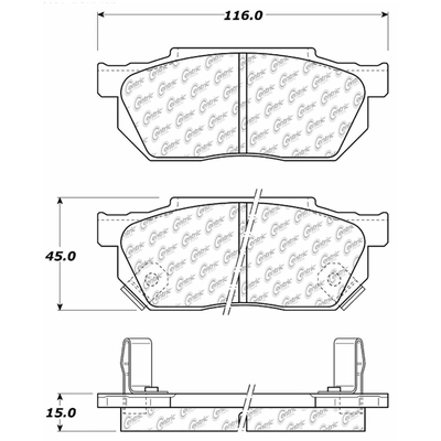 Front Super Premium Ceramic Pads by CENTRIC PARTS - 105.02560 pa5