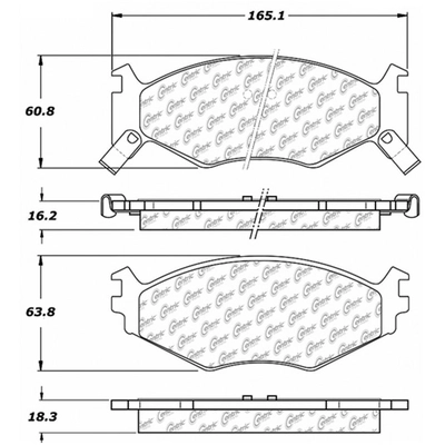 Front Super Premium Ceramic Pads by CENTRIC PARTS - 105.05220 pa1