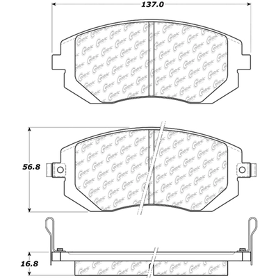 Plaquettes avant en céramique de qualité supérieur  by CENTRIC PARTS - 105.09290 pa3