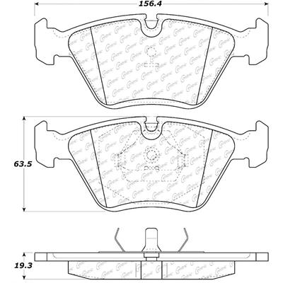 Plaquette avant semi-métalique de qualité supérieur by CENTRIC PARTS - 104.03940 pa11