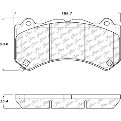 Front Super Premium Semi Metallic Pads by CENTRIC PARTS - 104.14050 pa2