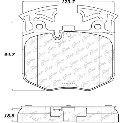 Front Super Premium Semi Metallic Pads by CENTRIC PARTS - 104.18670 pa4