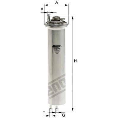 HENGST FILTER - H151WK - Fuel In-line filter pa1