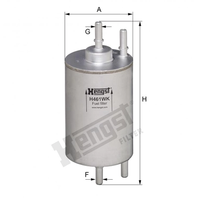 HENGST FILTER - H461WK - In-Line Fuel Filter pa1