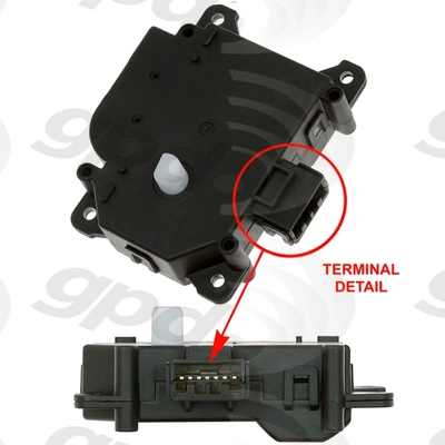 Heating Ventilation & Air Conditioning Mode Door Actuator by GLOBAL PARTS DISTRIBUTORS - 1712297 pa1