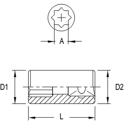 GENIUS - 242510 - 1/4″ Dr. 10mm Double Square Hand Socket (Pack of 20) pa2