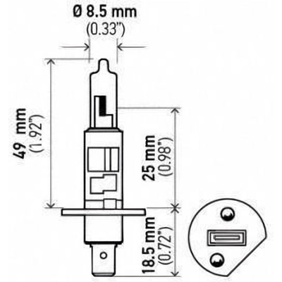 High Beam Headlight by HELLA - H1-100W pa3