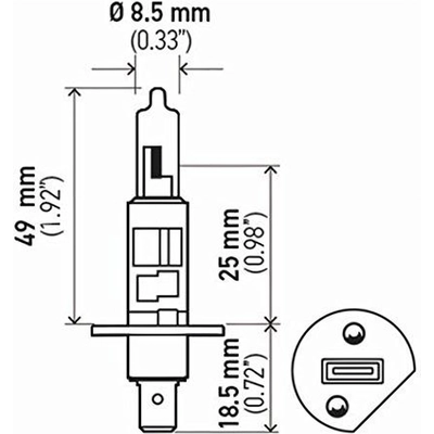 High Beam Headlight by HELLA - H1LL pa16