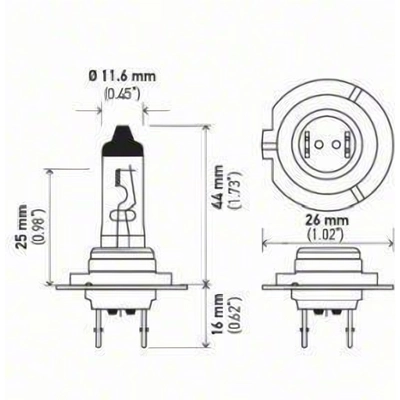 HELLA - H7 - High Beam Headlight pa14