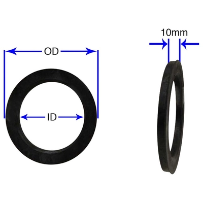 Hub Centric Rings by COYOTE WHEEL ACCESSORIES - 726010 pa2