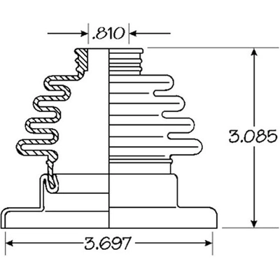 Ensemble de Soufflet de Joint Homocinétique intérieur by EMPI - 86-1084D pa2