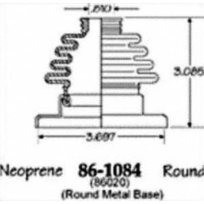 Ensemble de Soufflet de Joint Homocinétique intérieur by EMPI - 86-1084D pa4