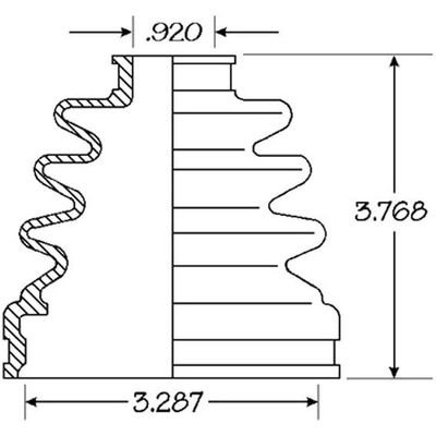 Ensemble de Soufflet de Joint Homocinétique intérieur by EMPI - 86-2128D pa1