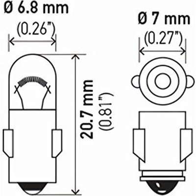 Instrument Light (Pack of 10) by HELLA - 3898 pa6