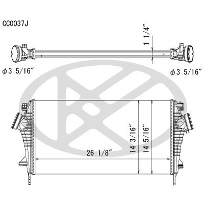 KOYORAD - CC0037J - Intercooler pa1