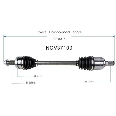 GSP NORTH AMERICA - NCV37109 - CV Axle Assembly pa2