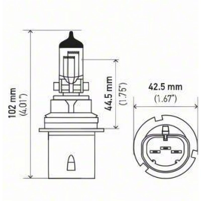 Low Beam Headlight by HELLA - 9004LL pa3