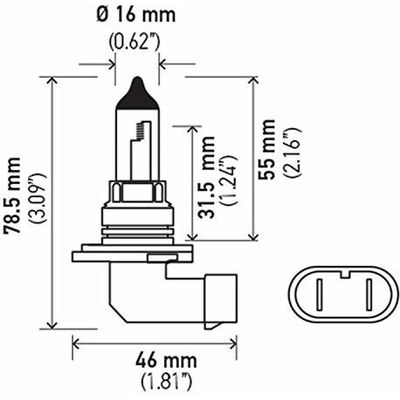 Low Beam Headlight by HELLA - 9006-80WTB pa10