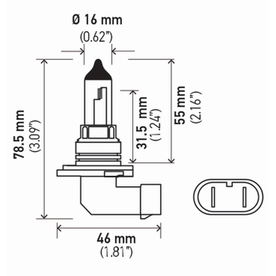 Low Beam Headlight by HELLA - 9006-80WTB pa2