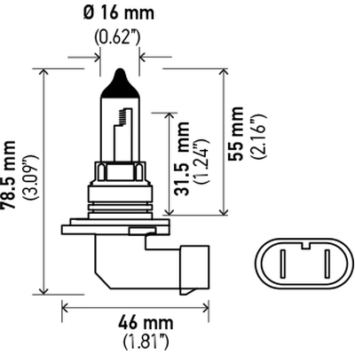 HELLA - 9006P50 - Phare de croisement pa2