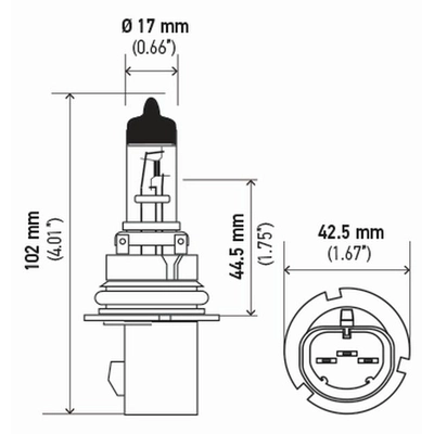 Low Beam Headlight by HELLA - 9007LL pa4