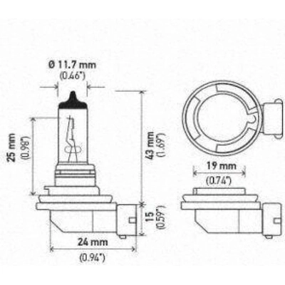 Low Beam Headlight by HELLA - H11P50 pa12